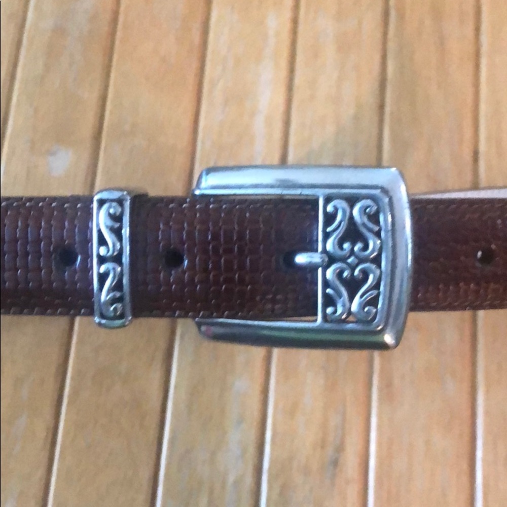 Talbots brown leather belt